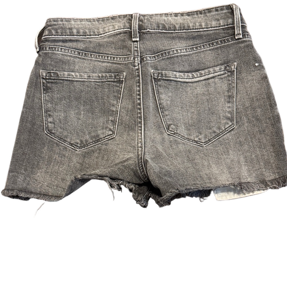 Old Navy Brenda Women's Charcoal Distressed Jean Shorts - Picture 2 of 2